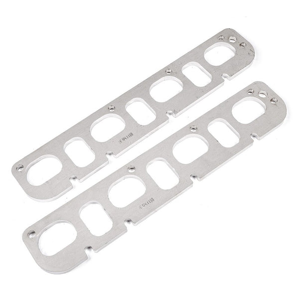 Stainless Works Hemi 5.7L/6.1L/6.4L D-Port Shaped Header 304SS Exhaust Flanges 1-7/8in Primaries - Bull Strap