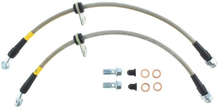 StopTech 00-05 Honda S2000 Rear SS Brake Lines - Bull Strap