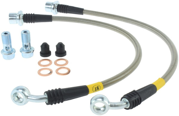 StopTech 00-05 Lexus IS300 Rear Stainless Steel Brake Lines - Bull Strap