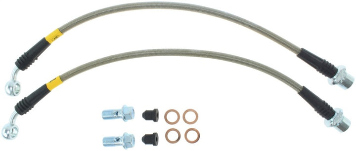StopTech 00-05 Lexus IS300 Rear Stainless Steel Brake Lines - Bull Strap