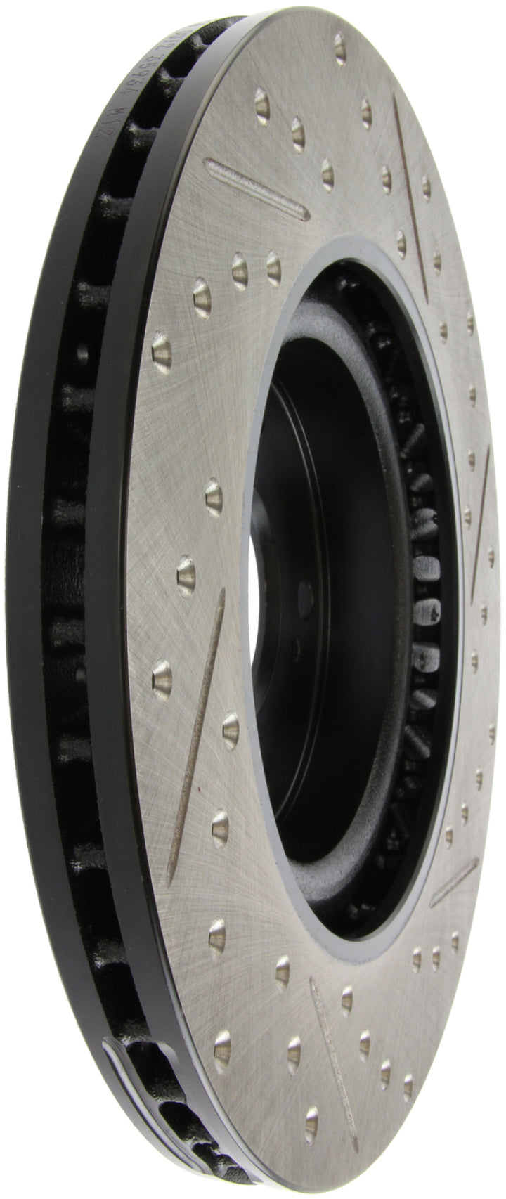StopTech 02-06 Acura RSX Type S / 06-09 Honda Civic Si Slotted & Drilled Right Front Rotor - Bull Strap