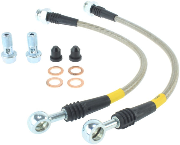 StopTech 02-06 Avalanche 1500 / 00-06 Yukon Denali 2WD Stainless Steel Rear Brake Lines - Bull Strap