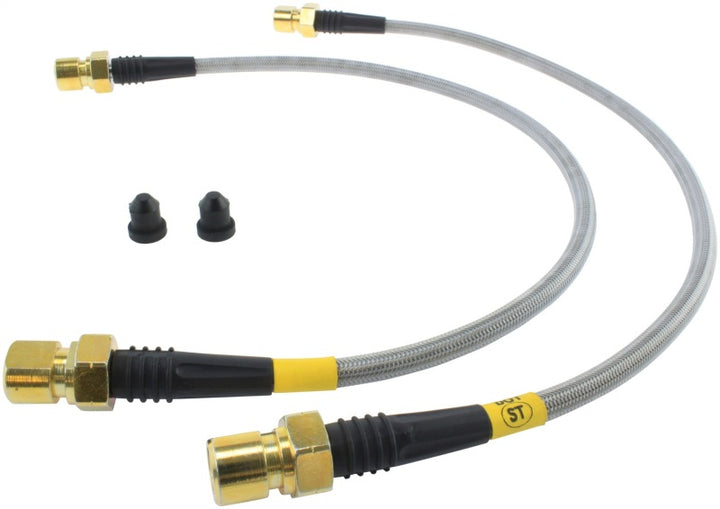 StopTech 02-17 Mercedes Benz G500/G55 AMG/G550 Stainless Steel Brake Line Kit - Front - Bull Strap