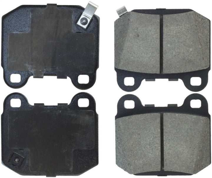 StopTech 03-06 Mitsubishi Lancer Sport Brake Pads w/Shims and Hardware - Rear - Bull Strap