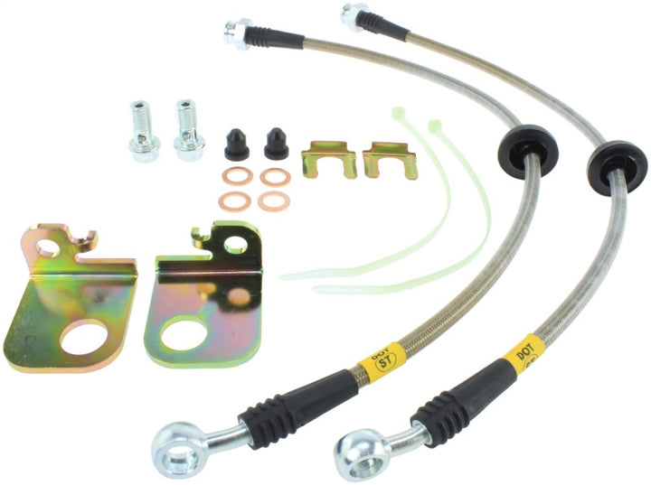 StopTech 05-06 Pontiac GTO SS Front Brake Line Kit - Bull Strap