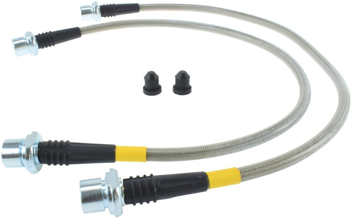 StopTech 05-17 Toyota Tacoma Stainless Steel Rear Brake Line Kit - Bull Strap
