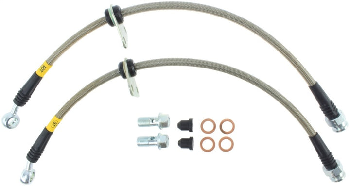 StopTech 06-09 Honda S2000 Rear SS Brake Lines - Bull Strap
