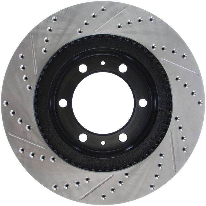 StopTech 07-08 Toyota FJ Cruiser / 05-08 Tacoma (6 lug) / 03-08 4 Runner (319mm disc) SportStop Slo - Bull Strap