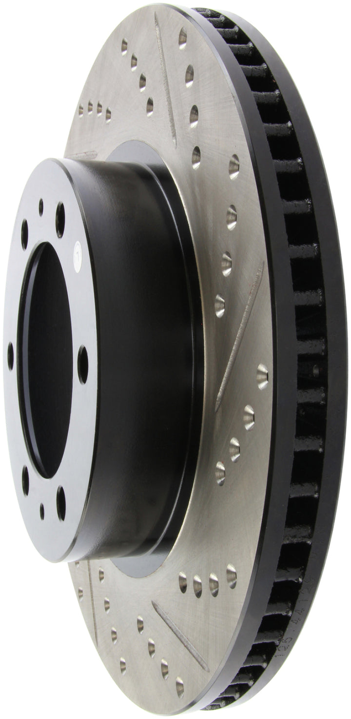 StopTech 07-08 Toyota FJ Cruiser / 05-08 Tacoma (6 lug) / 03-08 4 Runner (319mm disc) SportStop Slo - Bull Strap