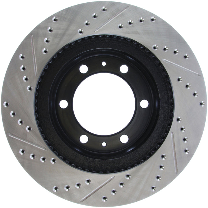 StopTech 07-08 Toyota FJ Cruiser / 05-08 Tacoma (6 lug) / 03-08 4 Runner (319mm disc) SportStop Slo - Bull Strap