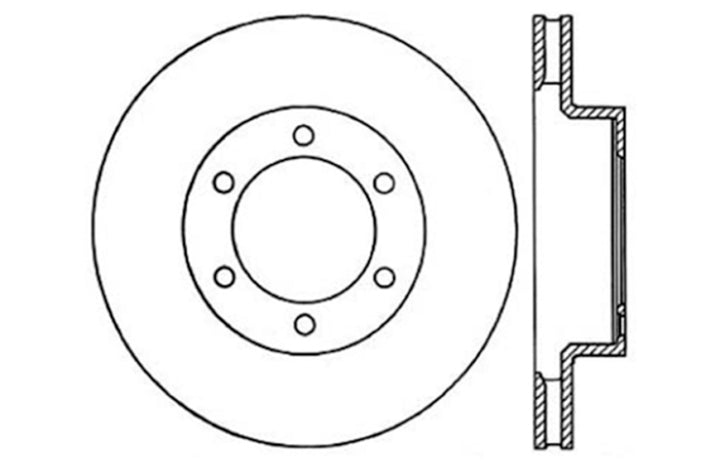 StopTech 07-08 Toyota FJ Cruiser / 05-08 Tacoma (6 lug) / 03-08 4 Runner (319mm disc) SportStop Slo - Bull Strap