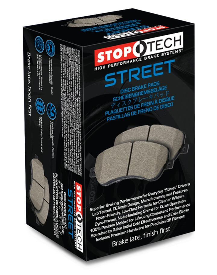 StopTech 07-15 Audi Q7 Street Performance Front Brake Pads - Bull Strap