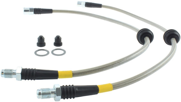 StopTech 08-09 BMW M3 (E92) SS Front Brake Lines - Bull Strap