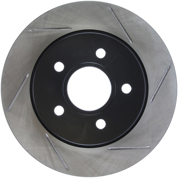 StopTech 13 Ford Focus ST Slotted Left Rear Rotor - Bull Strap