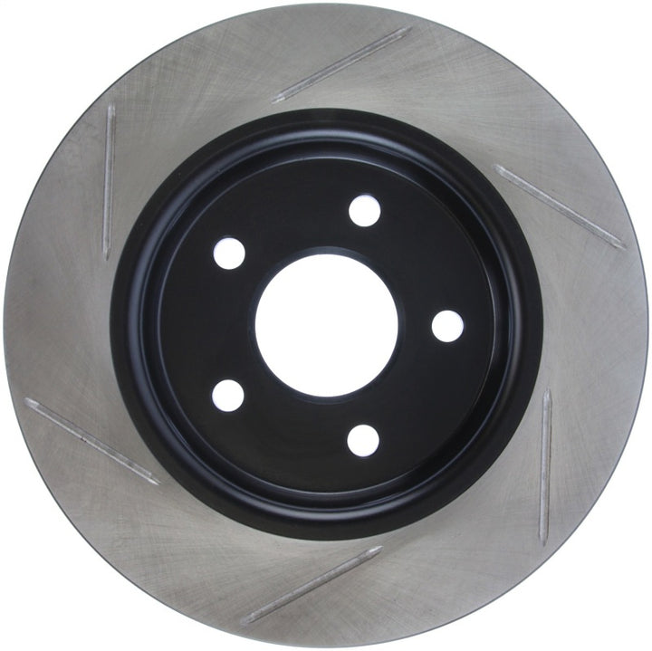 StopTech 13 Ford Focus ST Slotted Left Rear Rotor - Bull Strap