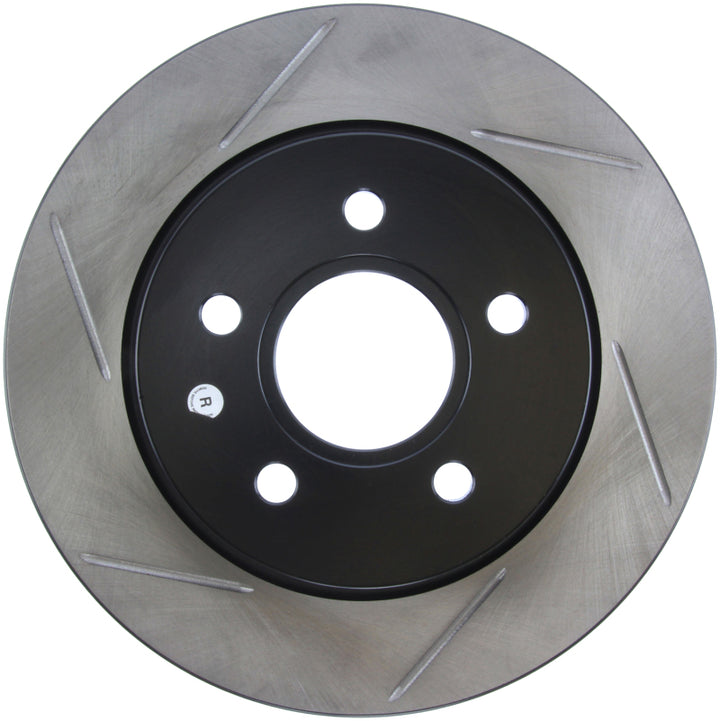 StopTech 13 Ford Focus ST Slotted Right Rear Rotor - Bull Strap