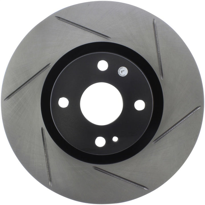 StopTech 16-17 Mazda MX-5 Front Driver Side Slotted Sport Brake Rotor - Bull Strap