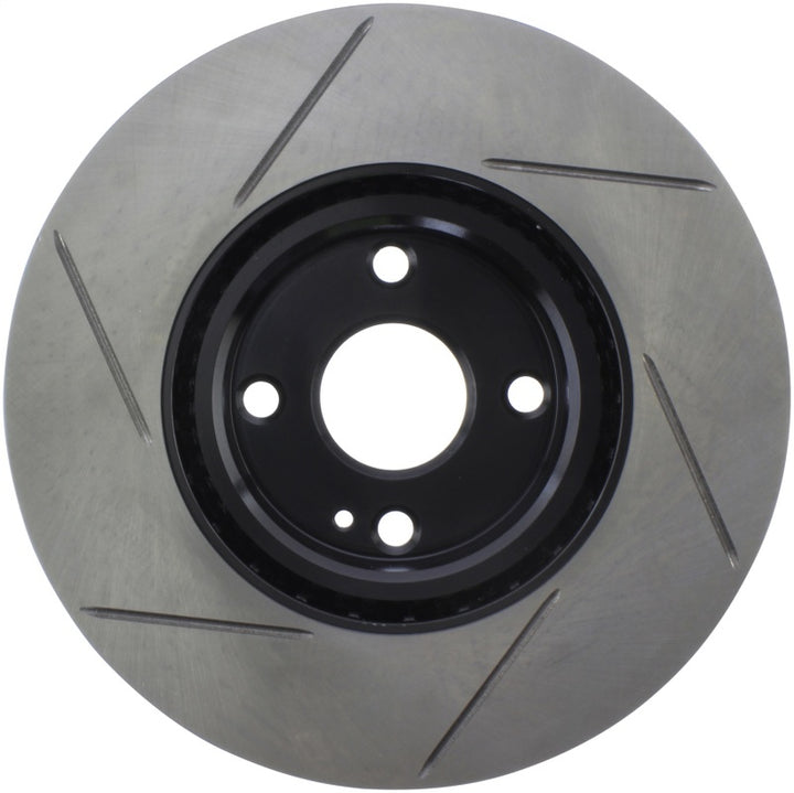 StopTech 16-17 Mazda MX-5 Front Driver Side Slotted Sport Brake Rotor - Bull Strap