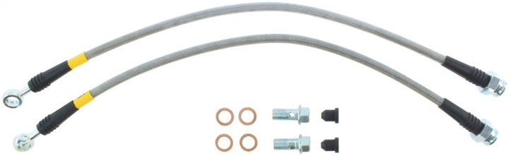 StopTech 2005 Chevrolet/GMC Silverado/Sierra 1500 Stainless Steel Rear Brake Lines - Bull Strap