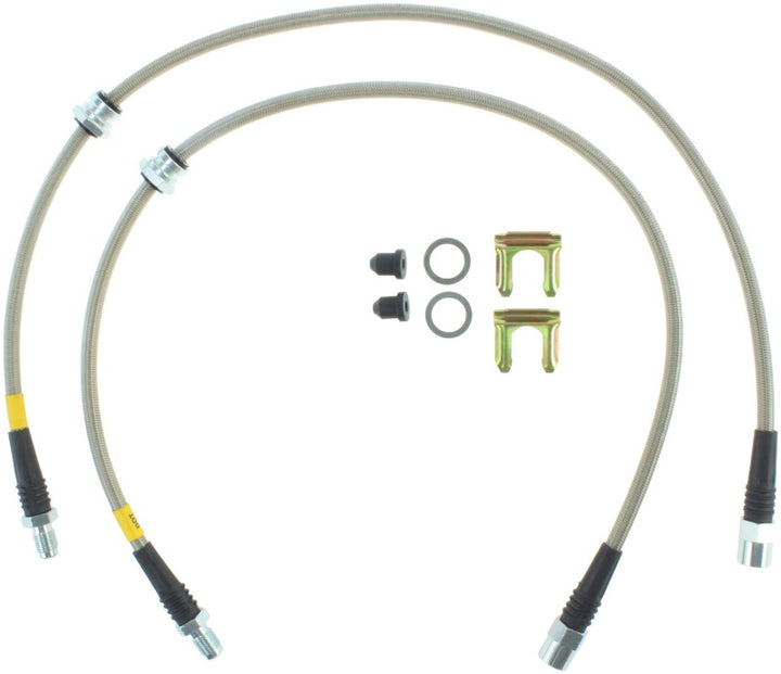 StopTech 2012 BMW 335i Front SS Brake Lines - Bull Strap
