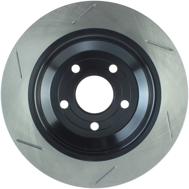 StopTech 2016 Ford Focus RS Slotted Rear Left Sport Brake Rotor - Bull Strap