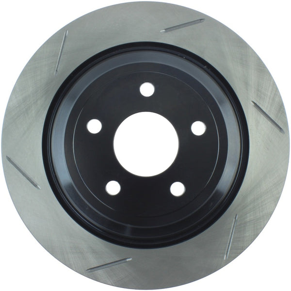 StopTech 2016 Ford Focus RS Slotted Rear Right Sport Brake Rotor - Bull Strap