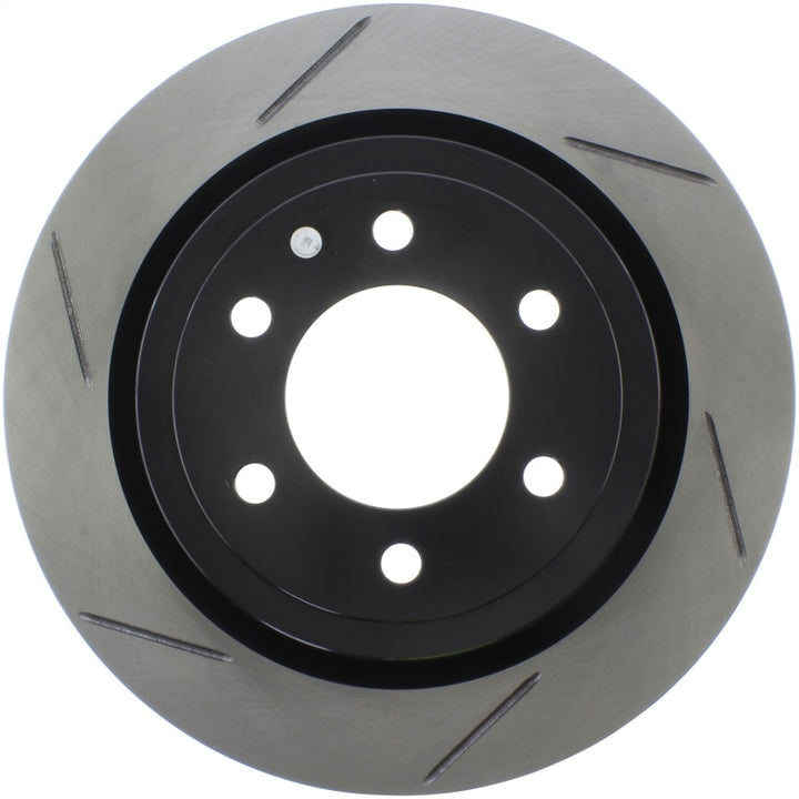 StopTech 2018 Ford F-150 Sport Slotted Rear Right Brake Rotor - Bull Strap