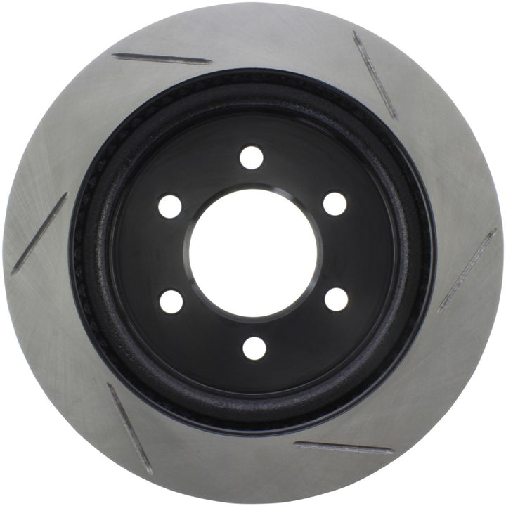 StopTech 2018 Ford F-150 Sport Slotted Rear Right Brake Rotor - Bull Strap