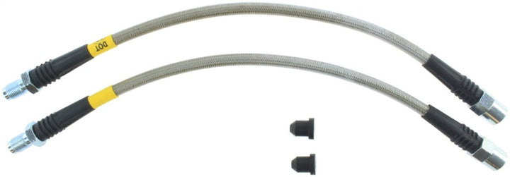 StopTech 87-91 BMW M3 / 89-4/91 325/328 Series (E30/E36) Front Stainless Steel Brake Line Kit - Bull Strap
