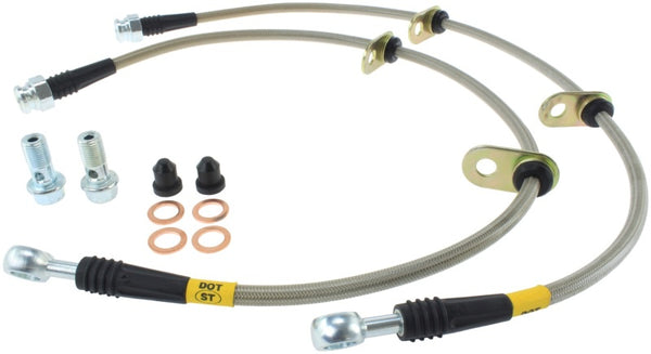 StopTech 91-05 Acura NSX Front SS Brake Lines - Bull Strap