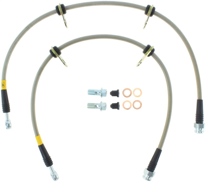 StopTech 91-05 Acura NSX Front SS Brake Lines - Bull Strap