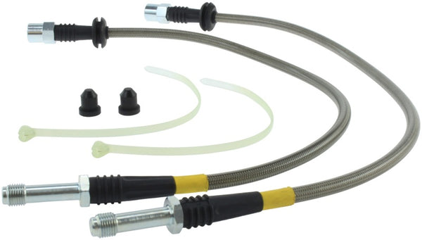 StopTech 94-98 VW Golf Front Stainless Steel Brake Line Kit - Bull Strap