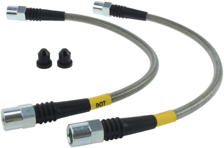 StopTech Audi Front Stainless Steel Brake Line Kit - Bull Strap