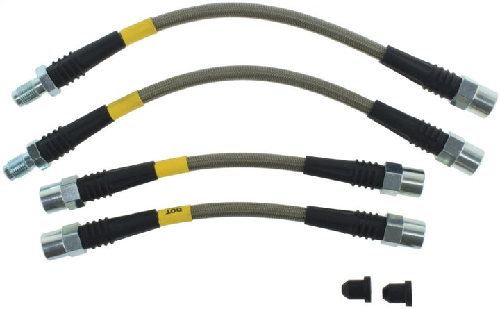 StopTech Audi Rear Stainless Steel Brake Line Kit - Bull Strap