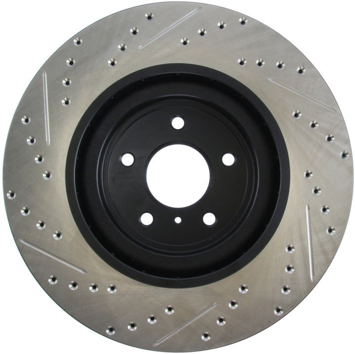 StopTech Infiniti G37 / Nissan 370Z SportStop Slotted & Drilled Front Left Rotor - Bull Strap