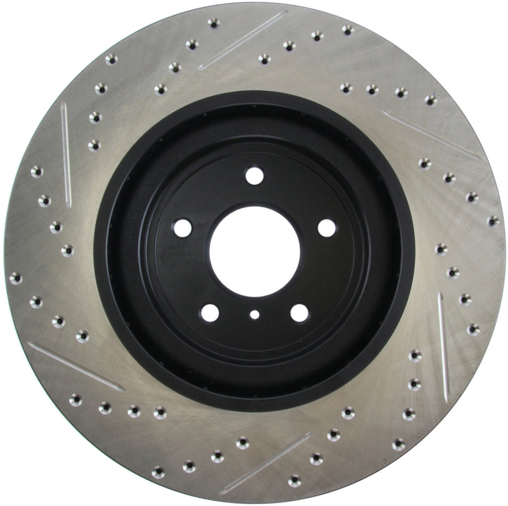 StopTech Infiniti G37 / Nissan 370Z SportStop Slotted & Drilled Front Left Rotor - Bull Strap