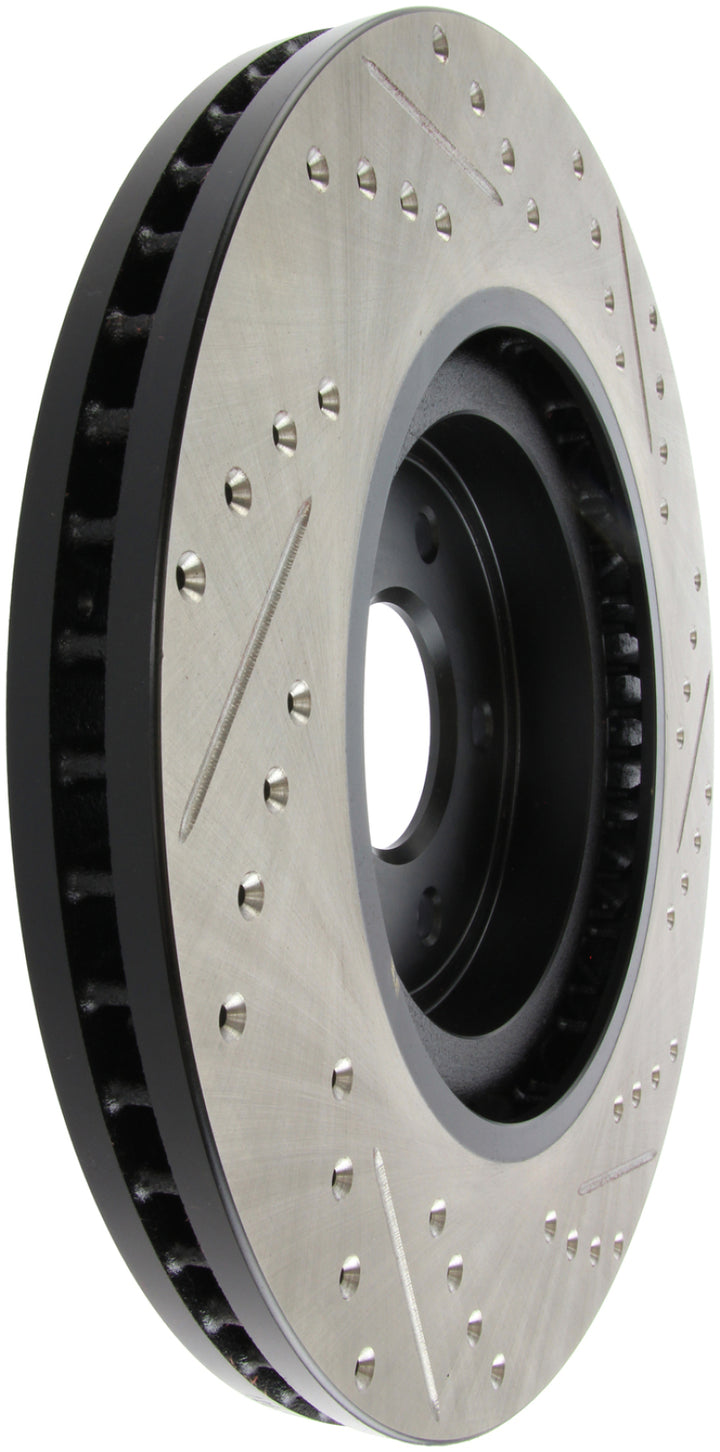StopTech Infiniti G37 / Nissan 370Z SportStop Slotted & Drilled Front Right Rotor - Bull Strap