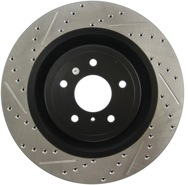 StopTech Infiniti G37 / Nissan 370Z SportStop Slotted & Drilled Front Right Rotor - Bull Strap