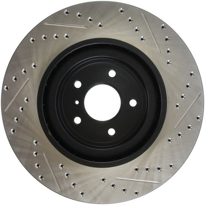 StopTech Infiniti G37 / Nissan 370Z SportStop Slotted & Drilled Front Right Rotor - Bull Strap