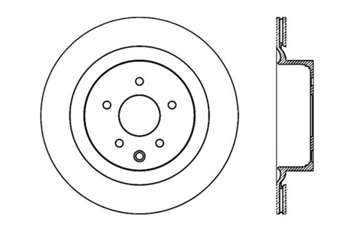 StopTech Infiniti G37 / Nissan 370Z SportStop Slotted & Drilled Rear Left Rotor - Bull Strap