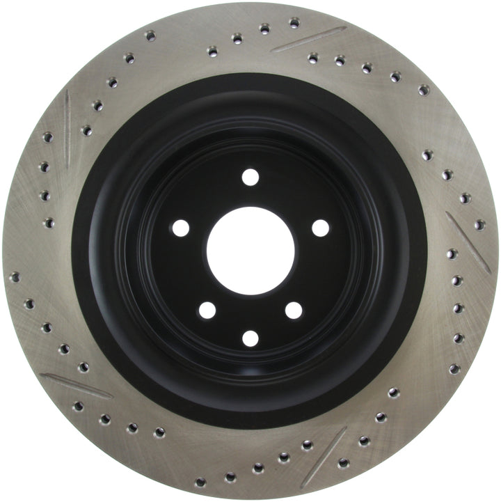 StopTech Infiniti G37 / Nissan 370Z SportStop Slotted & Drilled Rear Left Rotor - Bull Strap