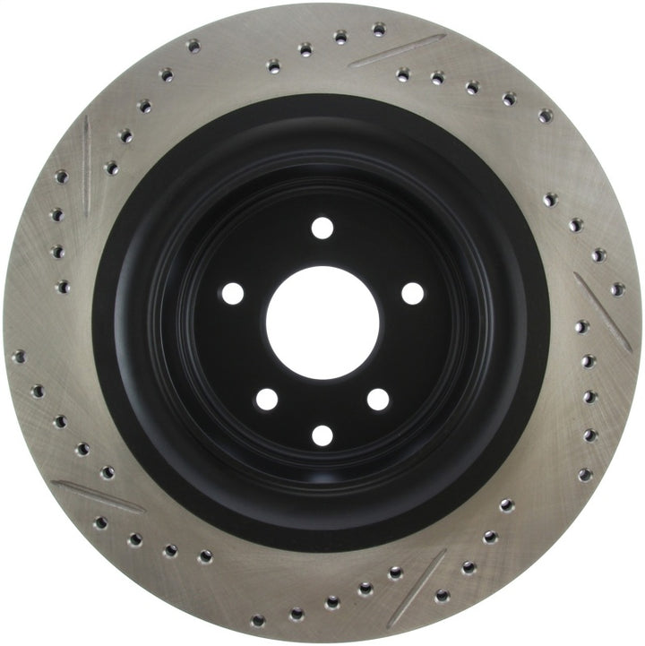 StopTech Infiniti G37 / Nissan 370Z SportStop Slotted & Drilled Rear Left Rotor - Bull Strap