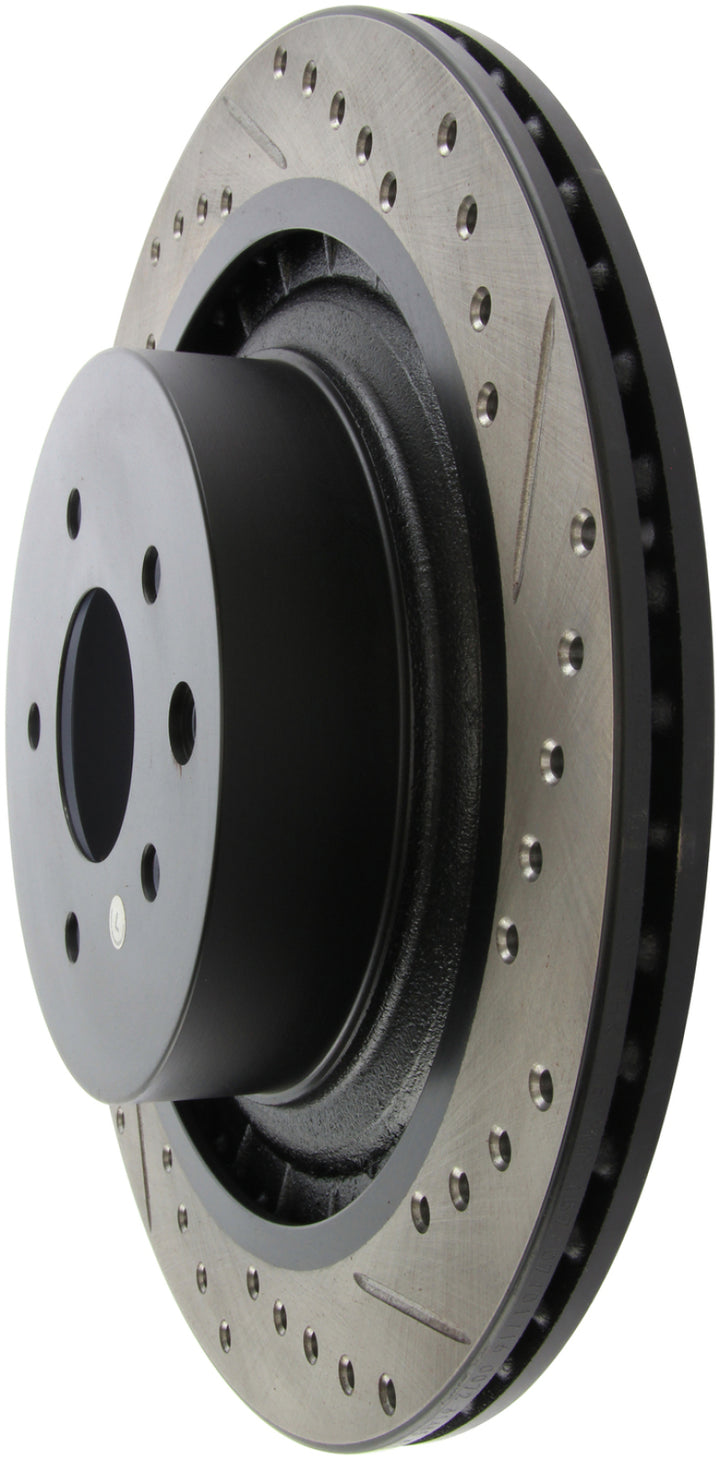 StopTech Infiniti G37 / Nissan 370Z SportStop Slotted & Drilled Rear Left Rotor - Bull Strap
