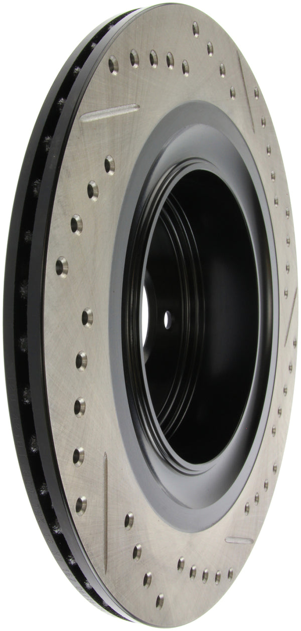 StopTech Infiniti G37 / Nissan 370Z SportStop Slotted & Drilled Rear Right Rotor - Bull Strap