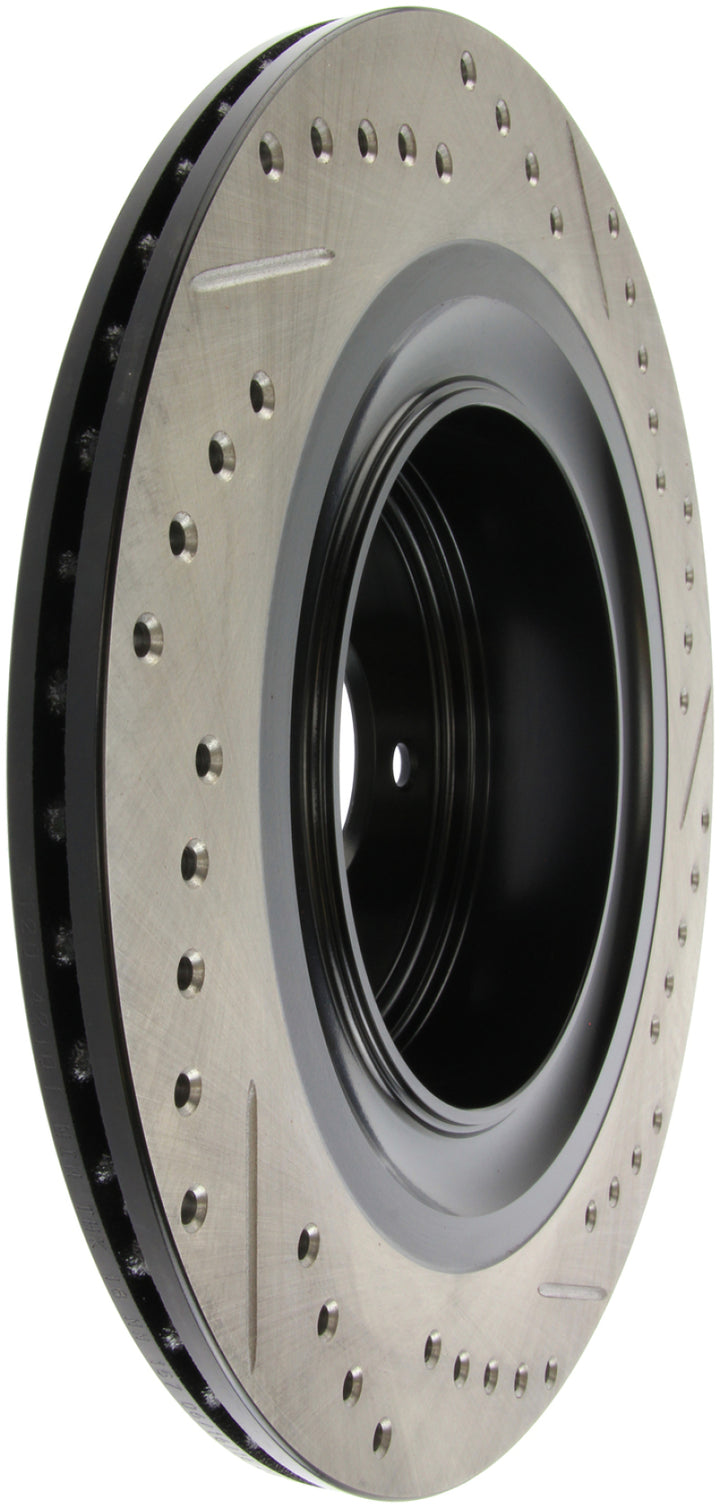 StopTech Infiniti G37 / Nissan 370Z SportStop Slotted & Drilled Rear Right Rotor - Bull Strap