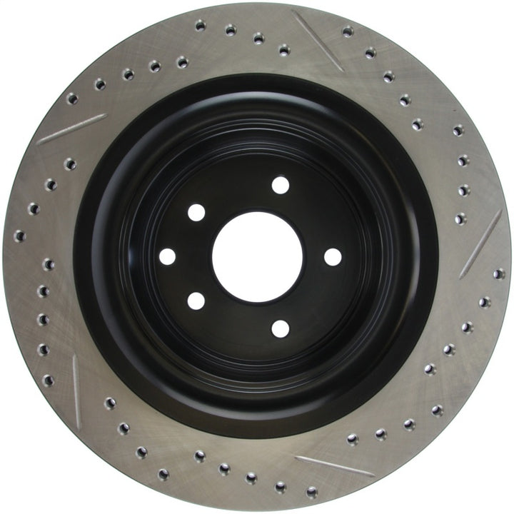 StopTech Infiniti G37 / Nissan 370Z SportStop Slotted & Drilled Rear Right Rotor - Bull Strap
