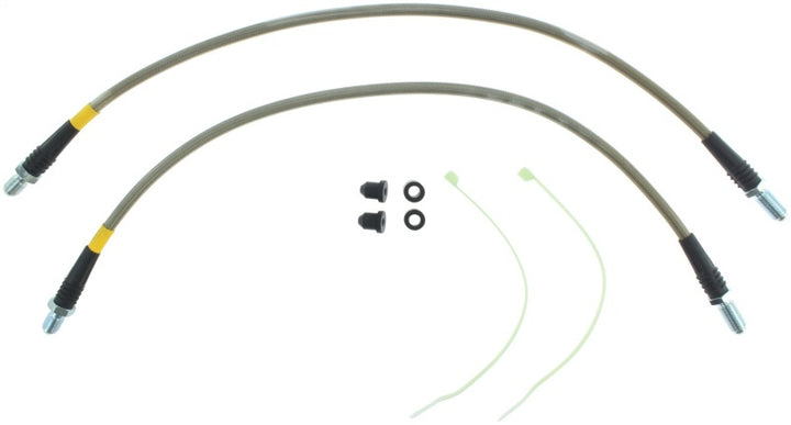 StopTech Lotus 05-11 Elise/06-10 Exige Rear Stainless Steel Brake Line Kit - Bull Strap