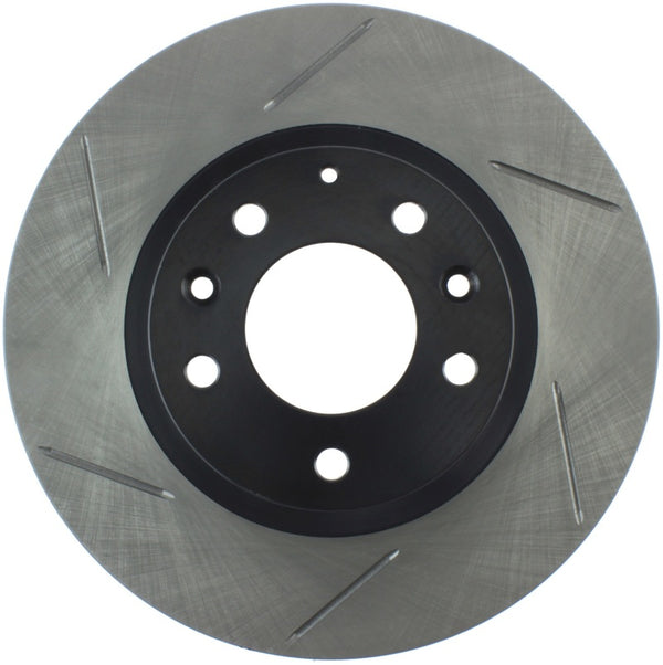 StopTech Mazda Miata NC Slotted Right Front Sport Brake Rotor - Bull Strap