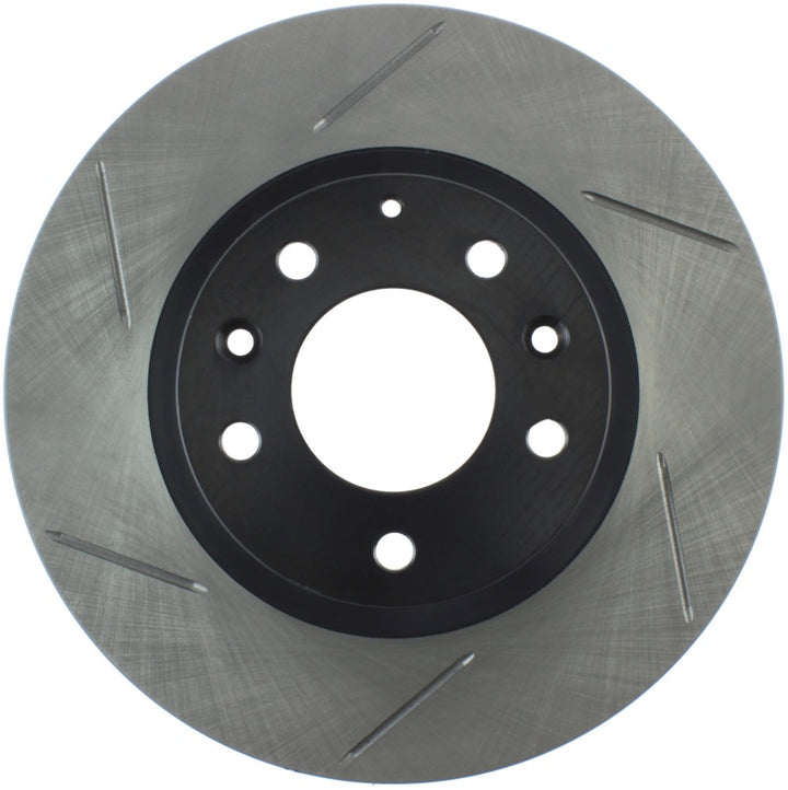 StopTech Mazda Miata NC Slotted Right Front Sport Brake Rotor - Bull Strap