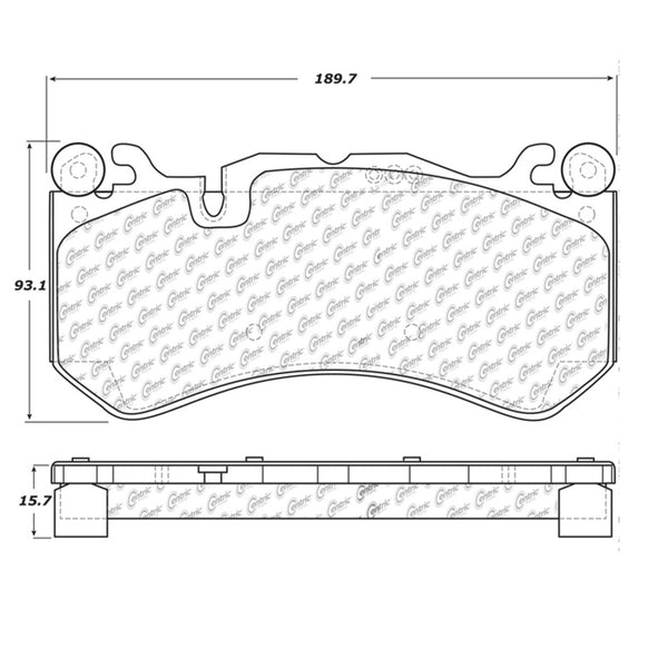 StopTech Mercedes Benz Front Street Touring Brake Pads - Bull Strap